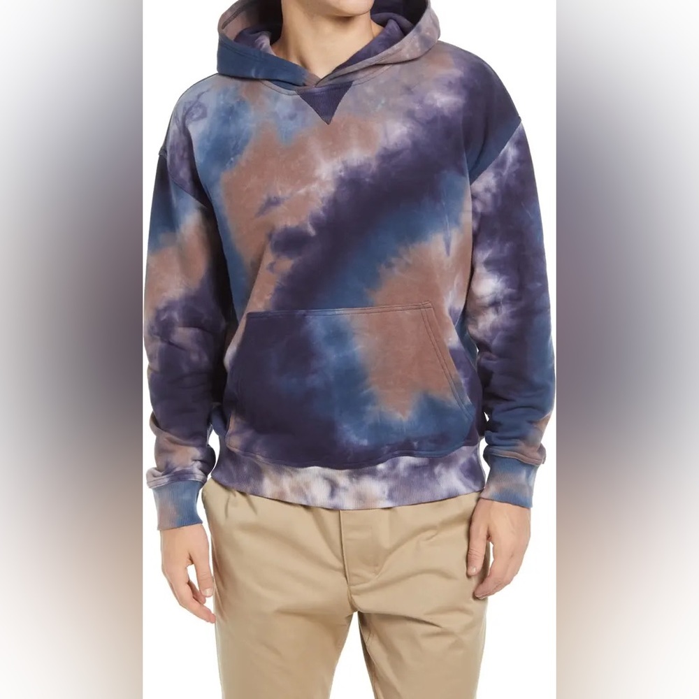 BlankNYC Hung Up Oversize Tie Die Cotton Hoodie